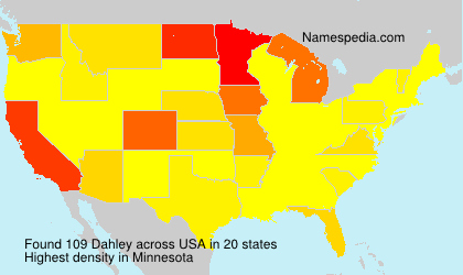 Surname Dahley in USA Surname Dahley in USA