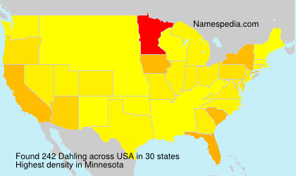 Surname Dahling in USA Surname Dahling in USA
