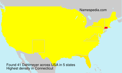 Surname Dahlmeyer in USA