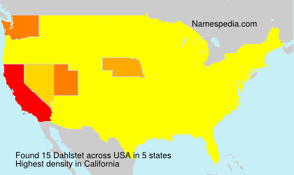 Surname Dahlstet in USA Surname Dahlstet in USA