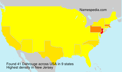 Surname Dahrouge in USA Surname Dahrouge in USA