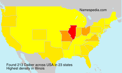 Surname Daiber in USA Surname Daiber in USA