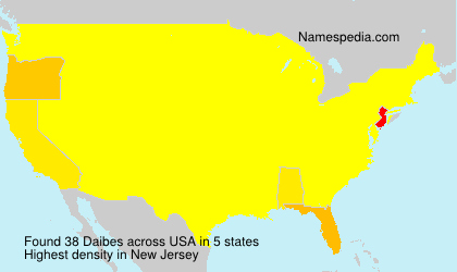 Surname Daibes in USA Surname Daibes in USA