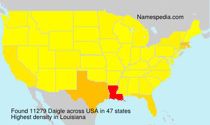 Surname Daigle in USA Surname Daigle in USA