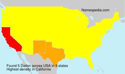 Surname Dailon in USA Surname Dailon in USA