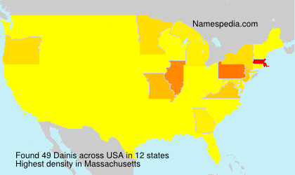 Surname Dainis in USA Surname Dainis in USA