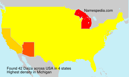Surname Daiza in USA Surname Daiza in USA