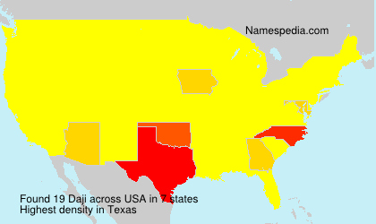Surname Daji in USA Surname Daji in USA