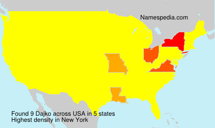 Surname Dajko in USA Surname Dajko in USA