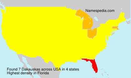 Surname Dakauskas in USA Surname Dakauskas in USA
