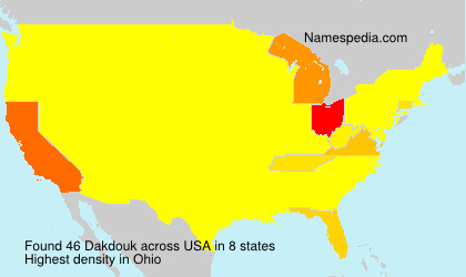 Surname Dakdouk in USA Surname Dakdouk in USA