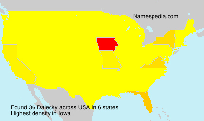 Surname Dalecky in USA Surname Dalecky in USA