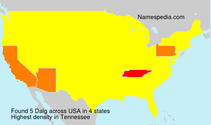 Surname Dalg in USA Surname Dalg in USA