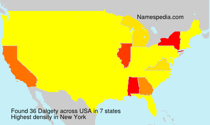 Surname Dalgety in USA Surname Dalgety in USA
