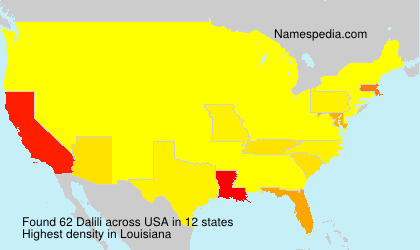 Surname Dalili in USA