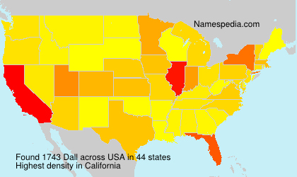 Surname Dall in USA Surname Dall in USA