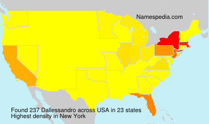 Surname Dallessandro in USA Surname Dallessandro in USA