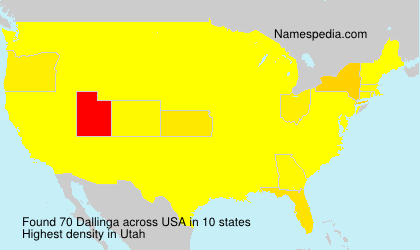 Surname Dallinga in USA Surname Dallinga in USA