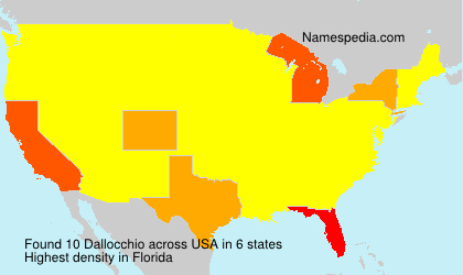 Surname Dallocchio in USA Surname Dallocchio in USA