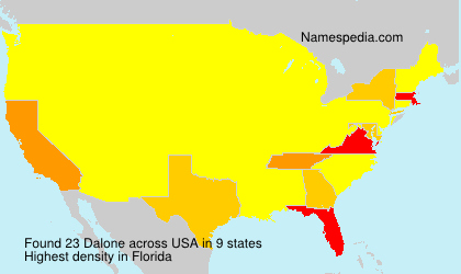 Surname Dalone in USA Surname Dalone in USA