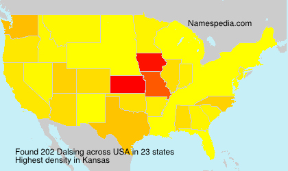 Surname Dalsing in USA Surname Dalsing in USA
