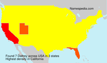Surname Daltrey in USA Surname Daltrey in USA