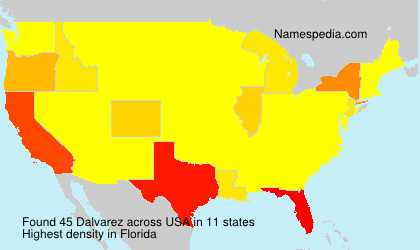 Surname Dalvarez in USA Surname Dalvarez in USA