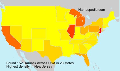Surname Damask in USA Surname Damask in USA