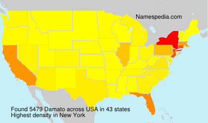 Surname Damato in USA