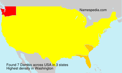 Surname Dambis in USA Surname Dambis in USA
