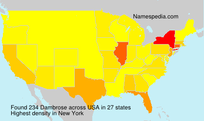 Surname Dambrose in USA Surname Dambrose in USA