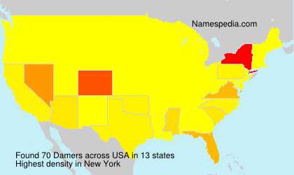 Surname Damers in USA Surname Damers in USA