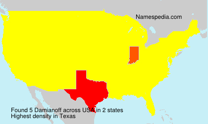 Surname Damianoff in USA Surname Damianoff in USA