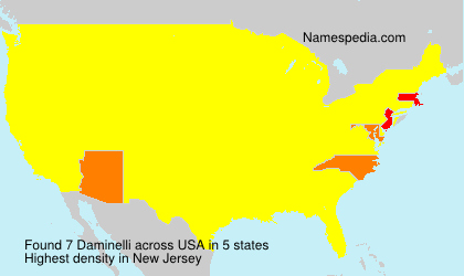 Surname Daminelli in USA Surname Daminelli in USA