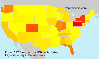 Surname Damp in USA Surname Damp in USA