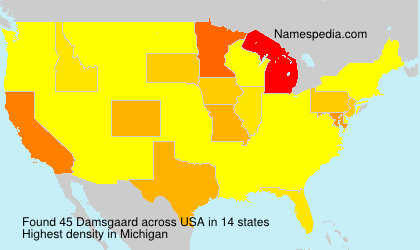 Surname Damsgaard in USA Surname Damsgaard in USA