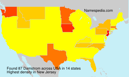 Surname Damstrom in USA Surname Damstrom in USA