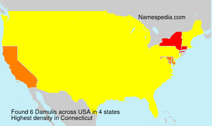 Surname Damulis in USA Surname Damulis in USA
