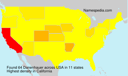 Surname Danenhauer in USA Surname Danenhauer in USA