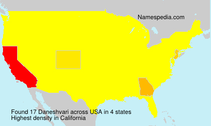 Surname Daneshvari in USA Surname Daneshvari in USA
