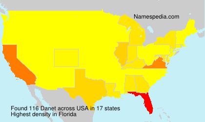 Surname Danet in USA Surname Danet in USA