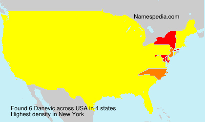 Surname Danevic in USA Surname Danevic in USA
