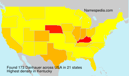 Surname Danhauer in USA Surname Danhauer in USA