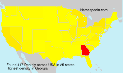 Surname Daniely in USA Surname Daniely in USA
