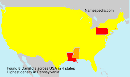 Surname Daniilidis in USA Surname Daniilidis in USA