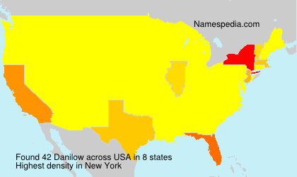 Surname Danilow in USA Surname Danilow in USA