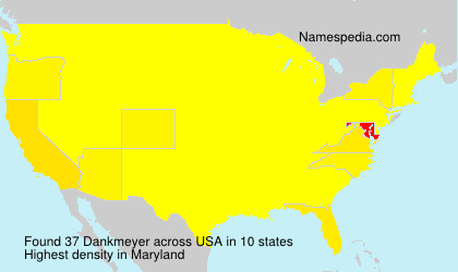 Surname Dankmeyer in USA Surname Dankmeyer in USA