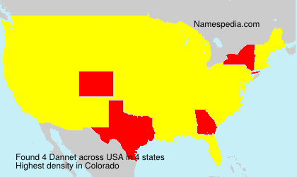 Surname Dannet in USA Surname Dannet in USA