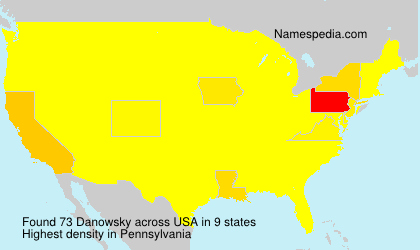 Surname Danowsky in USA Surname Danowsky in USA