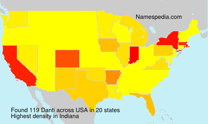 Surname Danti in USA Surname Danti in USA